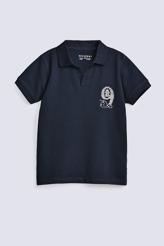 BOYS CROSS V NECK POLO