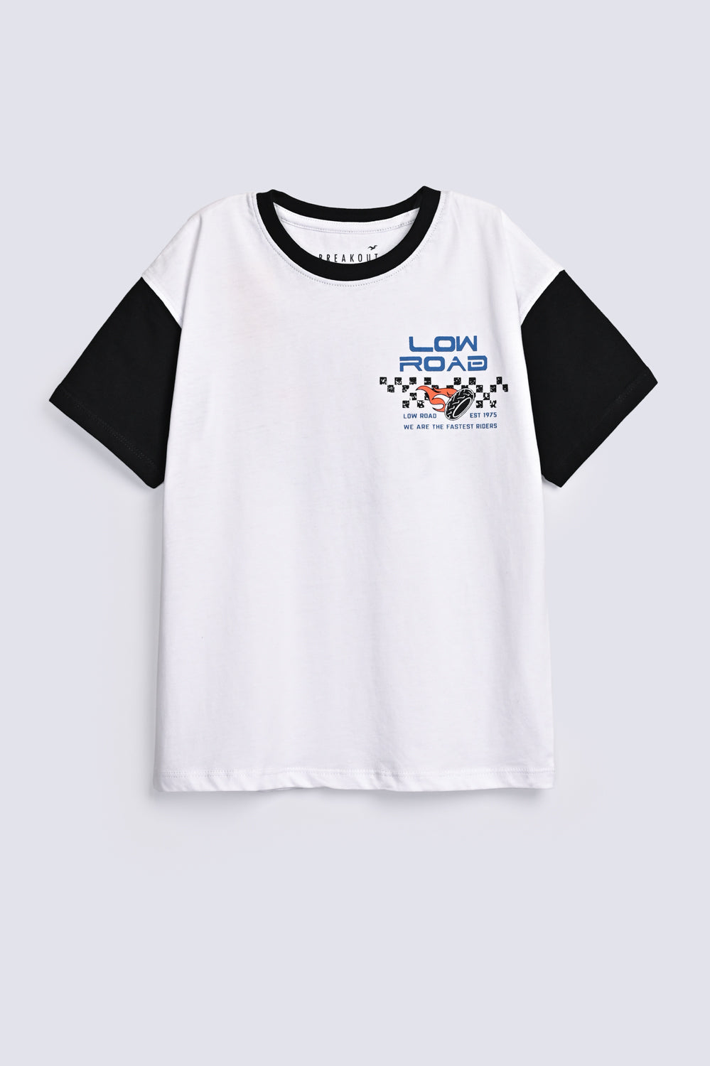 BOYS DROP SHOULDER CONTRAST SLEEVE TEE