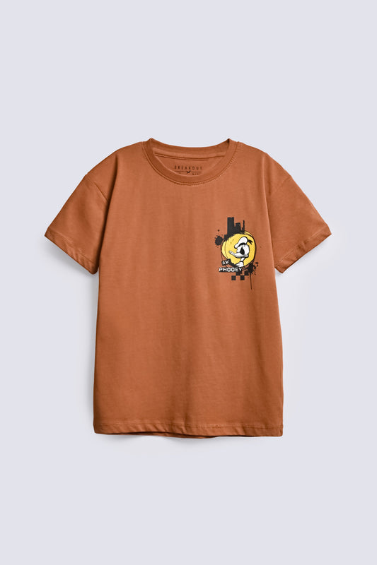 BOYS DROP SHOULDER PRINTED TEE