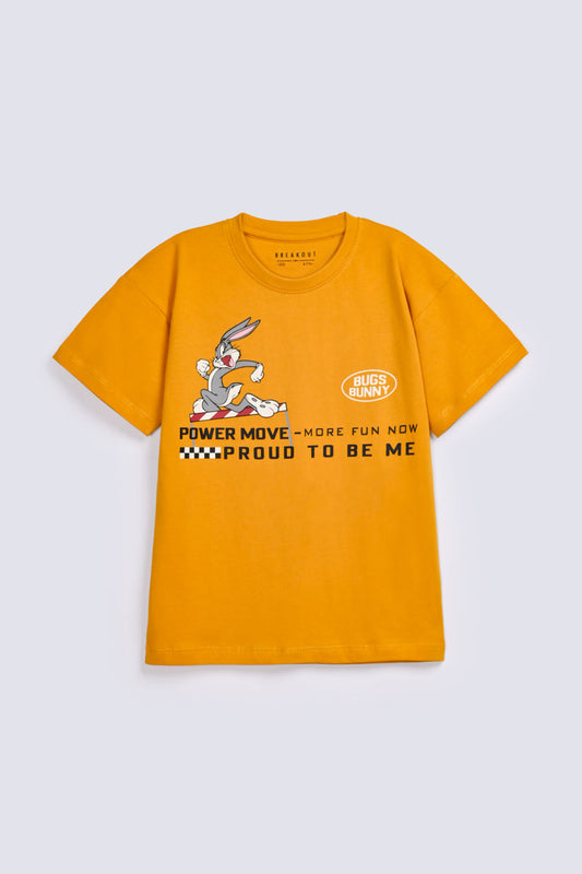 BOYS DROP SHOULDER BUNNY TEE